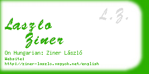 laszlo ziner business card